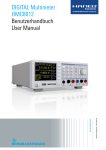 DIGITAL Multimeter HMC8012 Benutzerhandbuch User Manual
