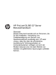 HP ProLiant DL585 G7 Server Benutzerhandbuch