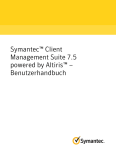 Symantec&trade; Client Management Suite 7.5 powered by Altiris