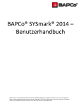 BAPCo® SYSmark® 2014 – Benutzerhandbuch