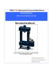 Bedienungshandbuch - PresTek Hidrolik Press Sanayi