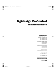 ProControl Benutzerhandbuch - Digidesign Support Archives