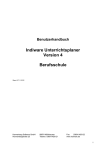 Benutzerhandbuch Indiware Unterrichtsplaner Version 4 Berufsschule