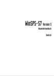 Benutzerhandbuch WinSPS-S7 V5