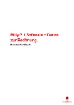 Billy 3.1 Software + Daten zur Rechnung.