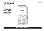 Benutzerhandbuch für Tascam DR-2d