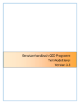 Benutzerhandbuch GEE-Programm Teil Modellierer Version 3.5