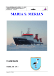 Handbuch MARIA S. MERIAN - Briese Schifffahrts GmbH & Co. KG