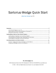 SartoWedge Quick Start Guide
