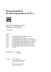 Benutzerhandbuch für die Programmkette ELPLA