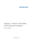 Avigilon™ Control Center Web Client Benutzerhandbuch
