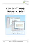 e.Tool ME3011 config Benutzerhandbuch