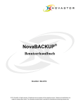 NovaBACKUP ® Benutzerhandbuch