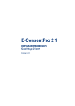 E-ConsentPro 2.1 Benutzerhandbuch DesktopClient