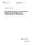 Internetbasiertes System zur energetischen Optimierung der