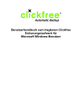 Benutzerhandbuch zum tragbaren Clickfree Sicherungslaufwerk für