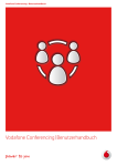 Vodafone Conferencing | Benutzerhandbuch