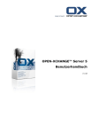 OPEN-XCHANGE™ Server 5 Benutzerhandbuch