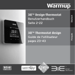 3iE&trade; Design-Thermostat Benutzerhandbuch