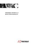 FIRSTBEAT SPORTS 4.4 BENUTZERHANDBUCH