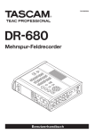 Benutzerhandbuch für Tascam DR-680