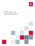 SPSS Base 16.0 – Benutzerhandbuch