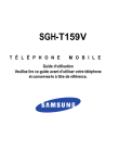 Samsung Le T159 de Samsung Manuel de l'utilisateur
