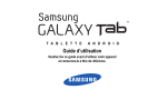 Samsung Samsung
Galaxy Tab™ (GT-P1000) Manuel de l'utilisateur