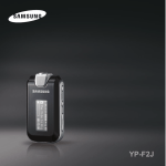 Samsung YP-F2JXB/XAC Manuel de l'utilisateur