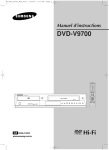 Samsung DVD-V9700 User Manual