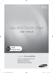 Samsung 57kg Front Load Electric Steam Dryer DV511AEW User Manual