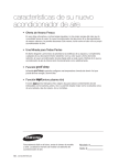 Samsung Aire split ASV12PSBA Manual de Usuario