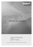 Samsung Monitor Multifuncional Samsung LED T27B550LB Manual de Usuario