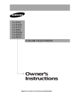 Samsung CL-29M2MQ User Manual