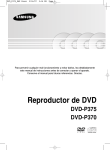 Samsung DVD-P375 User Manual