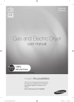 Samsung YUKON  Dryer with Steam Wrinkle Away, 17 kg User Manual