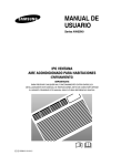 Samsung Aire acondicionado tipo ventana 11S-COZY con Turbo Cooling, 5,000 BTU/h Manual de Usuario
