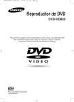 Samsung DVD-HD850 Manual de Usuario