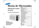 Samsung MG1480STD Manual de Usuario