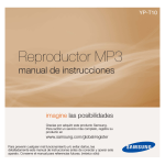 Samsung YP-T10AB Manual de Usuario