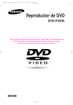 Samsung DVD-P250K Manual de Usuario