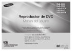 Samsung DVD Player E360K Manual de Usuario