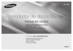 Samsung Blu-ray Player J5500 Manual de Usuario