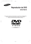 Samsung DVD-P361K Manual de Usuario