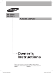 Samsung FP-T6374 Manual de Usuario