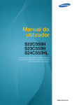 Samsung 23" Monitor LED Dual View Full HD manual do usu&aacute;rio