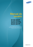 Samsung 19.5" Monitor LED contraste Mega Din&acirc;mico manual do usu&aacute;rio