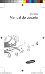 Samsung Celular Duos Music manual do usu&aacute;rio(CLARO)