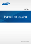 Samsung Galaxy Tab S (10.5, Wi-Fi) manual do usuário(OPEN)