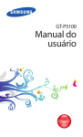 Samsung Galaxy Tab 2 10.1 manual do usu&aacute;rio(Claro)